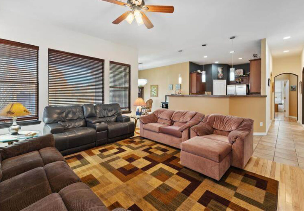 An interior photo of corporate housing available in Denver.
